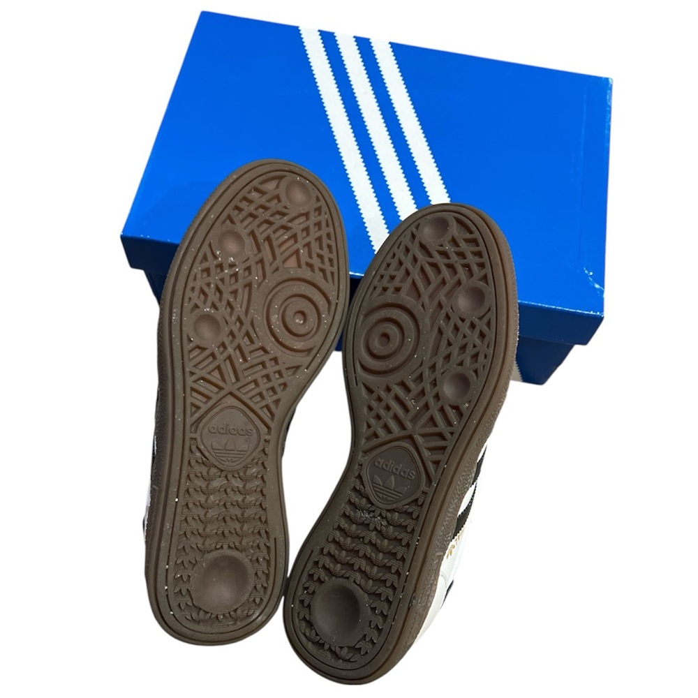 Adidas ⚽️ Handball Spezial Sneakers Runners White Black 6.5 7 Box - Picture 10 of 14